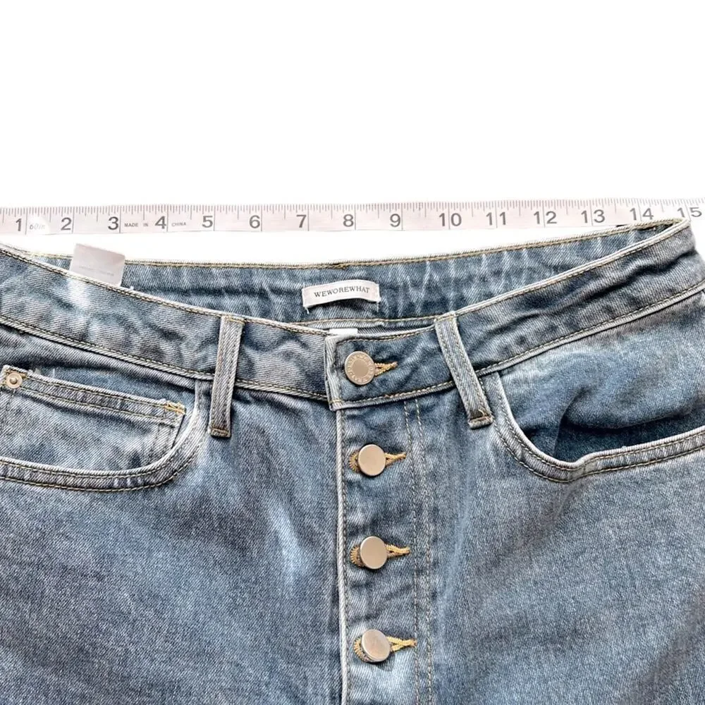 WeWoreWhat The Danielle High Rise Distressed Jeans Size 30 - Picture 11 of 12